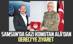 Samsun'da Gazi komutan Davut Alâ'dan Feyzullah Dereci'ye ziyaret 