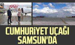 Cumhuriyet uçağı Samsun'da