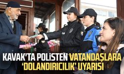 Kavak'ta polisten vatandaşlara ‘dolandırıcılık’ uyarısı