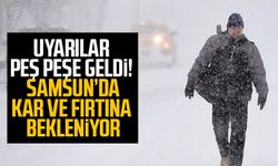 Uyarılar peş peşe geldi! Samsun'da kar ve fırtına bekleniyor