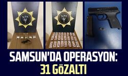 Samsun'da operasyon: 31 gözaltı