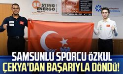 Samsunlu sporcu Selahattin Özkul Çekya'dan başarıyla döndü!