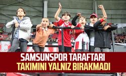 Samsunspor taraftarı takımını yalnız bırakmadı