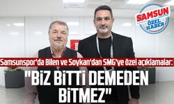Samsunspor'da Veysel Bilen ve Soner Soykan'dan SMG'ye özel açıklamalar: "Biz bitti demeden bitmez"