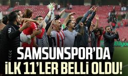 Pendikspor - Samsunspor maçının ilk 11'i açıklandı