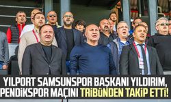 Yılport Samsunspor Başkanı Yüksel Yıldırım, Pendikspor maçını tribünden takip etti!