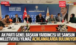 AK Parti Genel Başkan Yardımcısı ve Samsun Milletvekili Yusuf Ziya Yılmaz açıklamalarda bulunuyor