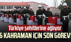 Pençe-Kilit Harekatı bölgesinde şehit olan 6 askerimiz için Şırnak'ta tören