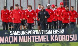 Samsunspor'da 7 isim eksik! İşte Alanyaspor - Samsunspor maçının muhtemel kadrosu