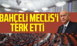 MHP Lideri Devlet Bahçeli Meclis'i terk etti
