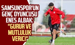 Yılport Samsunspor'un genç oyuncusu Enes Albak: "Gurur ve mutluluk verici"