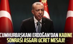 Cumhurbaşkanı Erdoğan'dan Kabine Toplantısı sonrası asgari ücret mesajı!