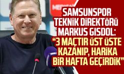 Samsunspor Teknik Direktörü Markus Gisdol: “3 maçtır üst üste kazanıp, harika bir hafta geçirdik”