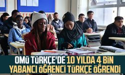 OMÜ TÜRKÇE'de 10 yılda 4 bin yabancı öğrenci Türkçe öğrendi