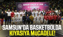 Samsun'da basketbolda kıyasıya mücadele!