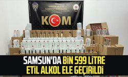 Samsun'da bin 599 litre etil alkol ele geçirildi