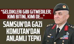 Samsun'da Gazi Komutan'dan anlamlı tepki