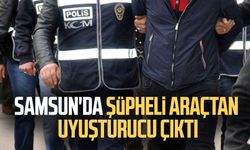 Samsun'da şüpheli araçtan uyuşturucu çıktı