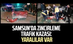 Samsun'da zincirleme trafik kazası: Yaralılar var