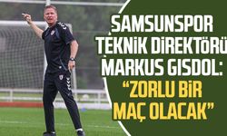 Samsunspor Teknik Direktörü Markus Gisdol: “Zorlu bir maç olacak”