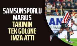Samsunsporlu Marius Mouandilmadji takımın tek golüne imza attı