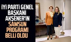 İYİ Parti Genel Başkanı Meral Akşener'in Samsun programı belli oldu