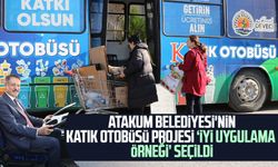 Atakum Belediyesi'nin Katık Otobüsü projesi ‘İyi Uygulama Örneği’ seçildi