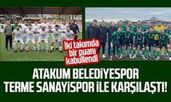 Atakum Belediyespor Terme Sanayispor ile karşılaştı! İki takımda bir puanı kabullendi   