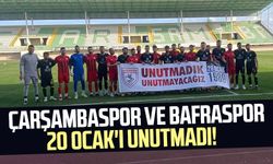 Çarşambaspor ve Bafraspor 20 Ocak'ı unutmadı!  