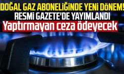Doğal gaz aboneliğinde yeni dönem! Resmi Gazete'de yayımlandı: Yaptırmayan ceza ödeyecek