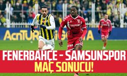 Fenerbahçe - Samsunspor maçı sonucu! Maçtan dakikalar