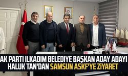 AK Parti İlkadım Belediye Başkanı aday adayı Haluk Tan'dan Samsun ASKF'ye ziyaret 