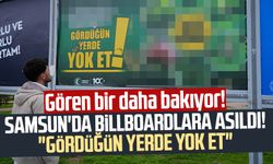 Samsun'da billboardlara asıldı! Mücadele çağrısı: "Gördüğün yerde yok et"