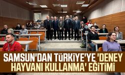 Samsun'dan Türkiye'ye 'deney hayvanı kullanma' eğitimi