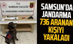 Samsun’da jandarma 736 aranan kişiyi yakaladı