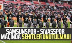 Samsunspor - Sivasspor maçında şehitler unutulmadı