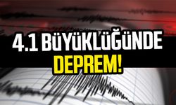 Bursa'da 4.1 büyüklüğünde deprem!