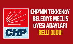 CHP'nin Tekkeköy Belediye Meclis Üyesi adayları belli oldu!