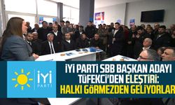 İYİ Parti Samsun Büyükşehir Belediyesi Başkan Adayı Tüfekci'den eleştiri: Halkı görmezden geliyorlar