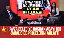 AK Parti Havza Belediye Başkan Adayı Murat İkiz Kanal S'de projelerini anlattı