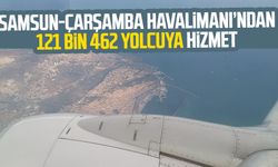 Samsun-Çarşamba Havalimanı’ndan 121 bin 462 yolcuya hizmet
