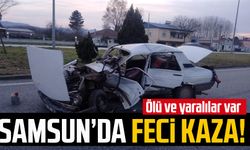Samsun'da iki otomobil çarpıştı: 1 ölü, 5 yaralı