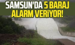 Samsun'da 5 baraj alarm veriyor!