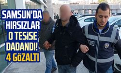 Samsun'da hırsızlar o tesise dadandı! 4 gözaltı