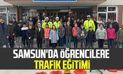 Samsun'da öğrencilere trafik eğitimi