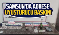 Samsun'da adrese uyuşturucu baskını