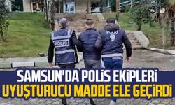 Samsun'da polis ekipleri uyuşturucu madde ele geçirdi