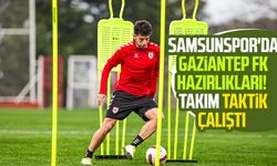 Samsunspor'da Gaziantep FK hazırlıkları! Takım taktik çalıştı