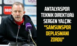 Antalyaspor Teknik Direktörü Sergen Yalçın: "Samsunspor deplasmanı zordu"