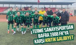 Terme Sanayispor'dan Bafra 1988 FK'ya karşı kritik galibiyet 